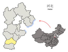 Kaart van Xingtai