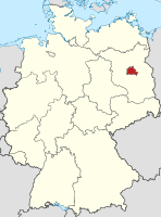 Lokalizacja na mapie Niemiec