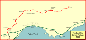 System map of the East Fife Central Railway Lochty rly.png