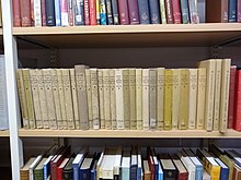 Volumes of the London Topographical Record at the Guildhall Library, London. London Topographical Record at the Guildhall Library.jpg