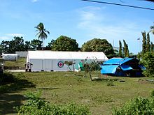 Red Cross field hospital set up after earthquake in the Philippines Loon 3 earthquake.JPG