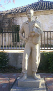 El hortelano tudelano, escultura de Antonio Loperena.