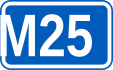 Highway M25 shield}}