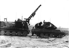 The M578 recovery vehicle is seen here assisting the crew of an M551 Sheridan light tank in Vietnam. M578 Recovery Vehicle.jpg