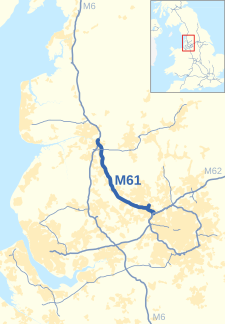 M61 motorway in North West England map.svg