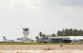 Tarmac del aeropuerto de Maamigili