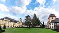 Das ehemalige Malteserschloss Heitersheim, jetzt im Besitz des Ordens der barmherzigen Schwestern vom Hl. Vinzenz von Paul. Innenansicht Vorhof