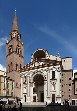 Early Renaissance - Basilica of Sant'Andrea (Mantua, Italy), begun 1470, by Leon Battista Alberti[130]