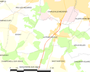 Poziția localității La Francheville