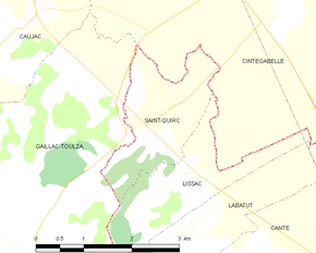 Poziția localității Saint-Quirc