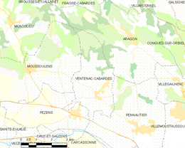 Ventenac-Cabardès - Localizazion