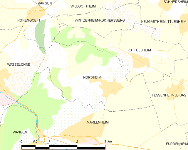 Poziția localității Nordheim