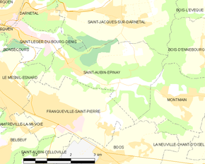 Poziția localității Saint-Aubin-Épinay