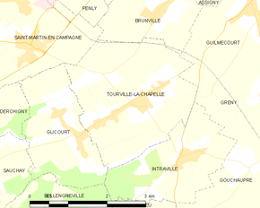 Poziția localității Tourville-la-Chapelle
