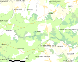 Mapa obce Vioménil