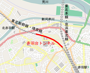 300px map of akabanedai tunnel ja