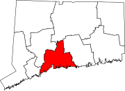 Map of Connecticut highlighting South Central Connecticut Planning Region.svg