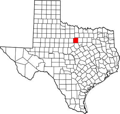 Map of Texas highlighting Palo Pinto County.svg