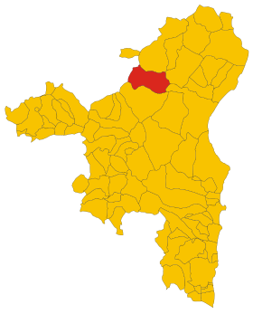 Map of comune of Orune (province of Nuoro, region Sardinia, Italy) - 2016.svg