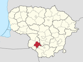 Localização do Município de Marijampolė