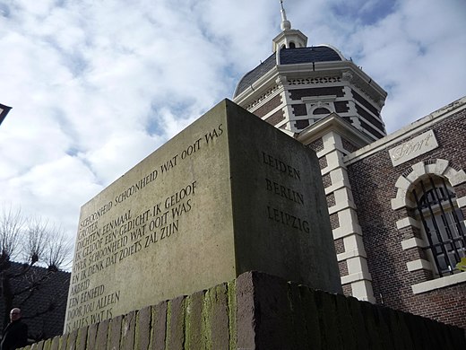 Monument voor Van der Lubbe in Leiden