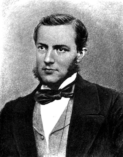 Portrait of Friedrich Max Müller, a prominent early scholar on the reconstruction of Proto-Indo-European religion and a proponent of the Meteorologica