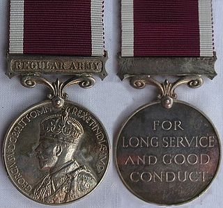<span class="mw-page-title-main">Medal for Long Service and Good Conduct (Military)</span> Award