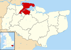 Poziția localității Borough of Medway