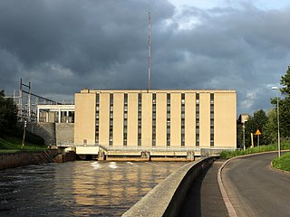 Merikoski Power Plant Dam in Oulu