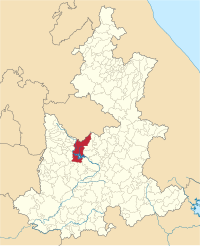 Location of the——municipality in Puebla