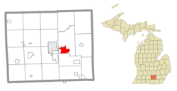 Location within Jackson County