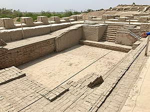 The Great Bath, in the raised citadel area of the city, Mohenjo Daro, Sindh Province, Pakistan, unknown architect, c.2600-1900 BC[42]