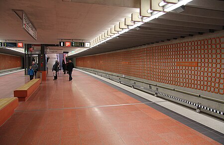 Nürnberg U Bahn Station Friedrich Ebert Platz