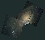 Kombination av bilder tagna med Rymdteleskopet Hubble