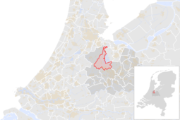 Locatie van de gemeente Stichtse Vecht (gemeentegrenzen CBS 2016)