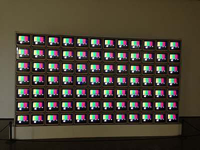 Video installation by Nam June Paik