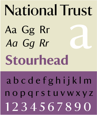<span class="mw-page-title-main">National Trust (typeface)</span> Humanist sans-serif typeface