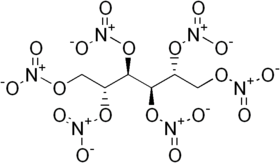 Vzorec mannitol hexanitrátu
