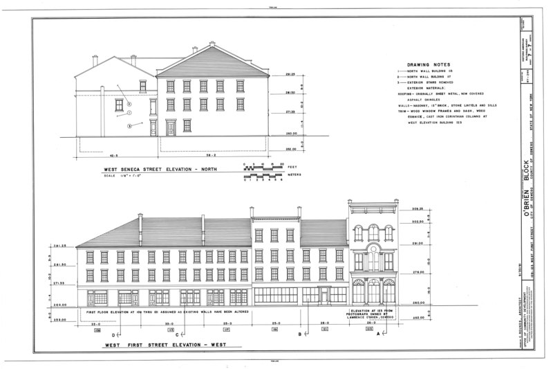 File:O'Brien Block, 109-123 West First Street, Oswego, Oswego County, NY HABS NY,38-OSWE,2- (sheet 7 of 7).tif