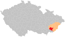 Správní obvod obce s rozšířenou působností Uherské Hradiště na mapě