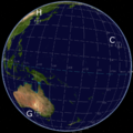 Omega stations C, G and H; West Pacific