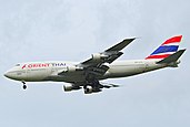 โบอิง 747-300 ลำหนึ่งของโอเรียนท์ ไทย แอร์ไลน์