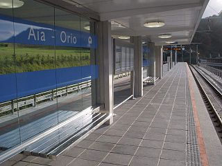 <span class="mw-page-title-main">Aia-Orio station</span> Railway station in Aia, Basque Country, Spain