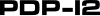 PDP-12 wordmark.svg