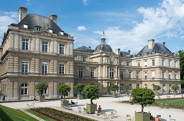 Luxembourg Palace garden façade