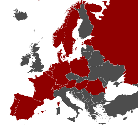 Карта країн-учасниць конкурсу Wiki Loves Monuments 2011