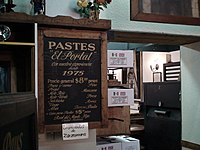 Sign in El Portal pastes shop in Real del Monte. Pastes el portal.jpg