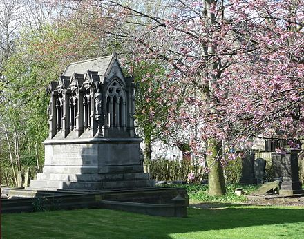 Peacock Mausoleum located at Brookfield Unitarian Church, Gorton