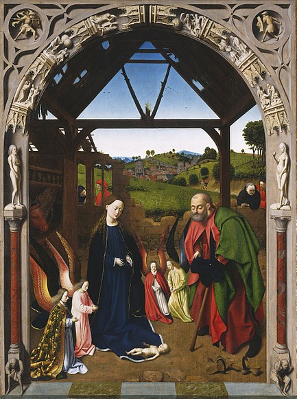 Petrus Christus' Nativity is both a featured picture and a featured article.