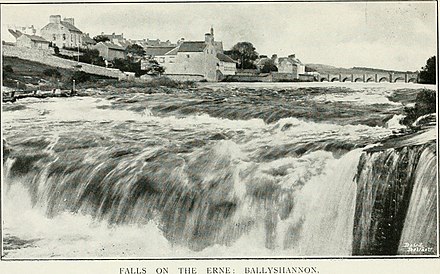 1908 railway poster of Ballyshannon